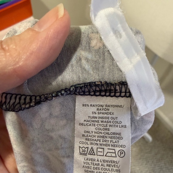 LOFT Floral swing dress with Puff sleeve size M - Picture 6 of 6